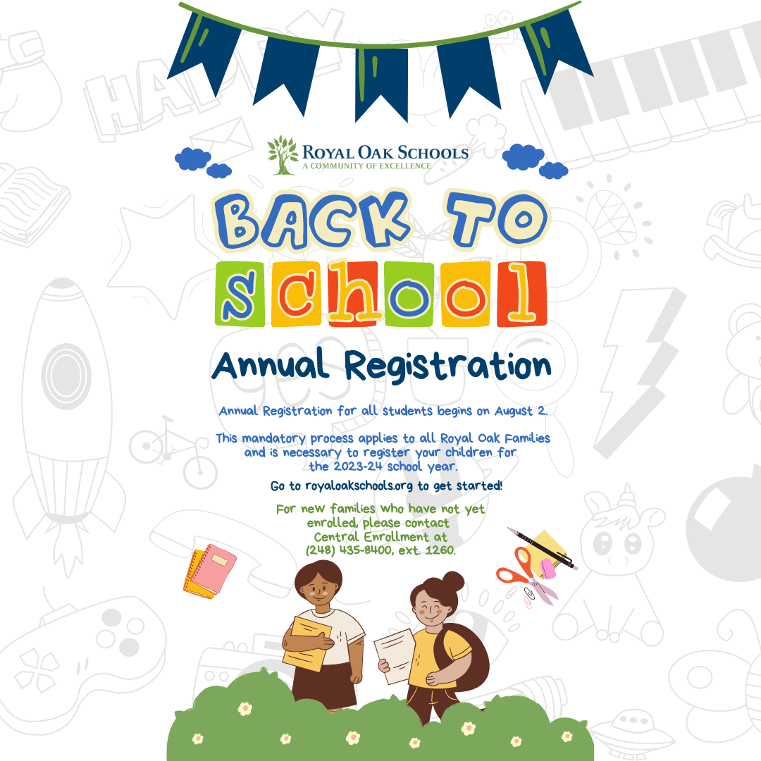 Annual Registration Royal Oak Schools